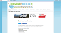 Desktop Screenshot of christineiscooking.com